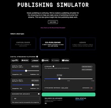 Publishing royalty simulator image