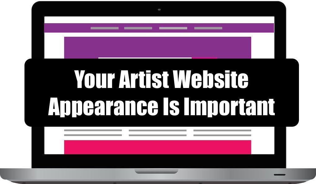 Artist website appearance image