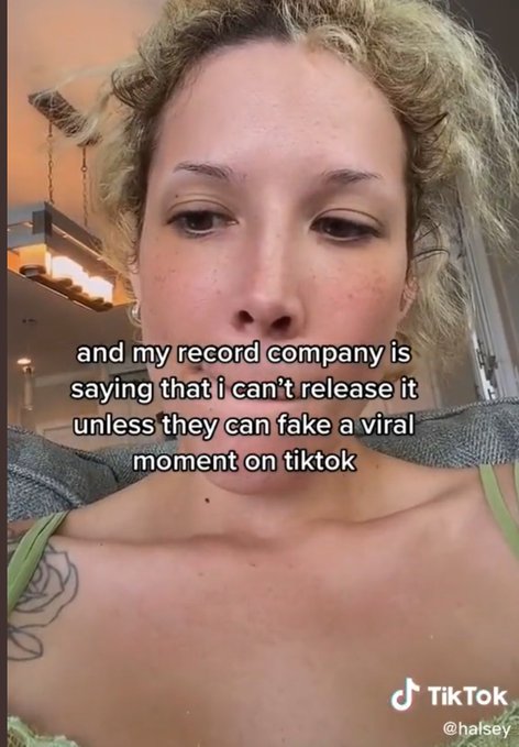 Halsey getting tired of inauthentic posts on the Music 3.0 blog