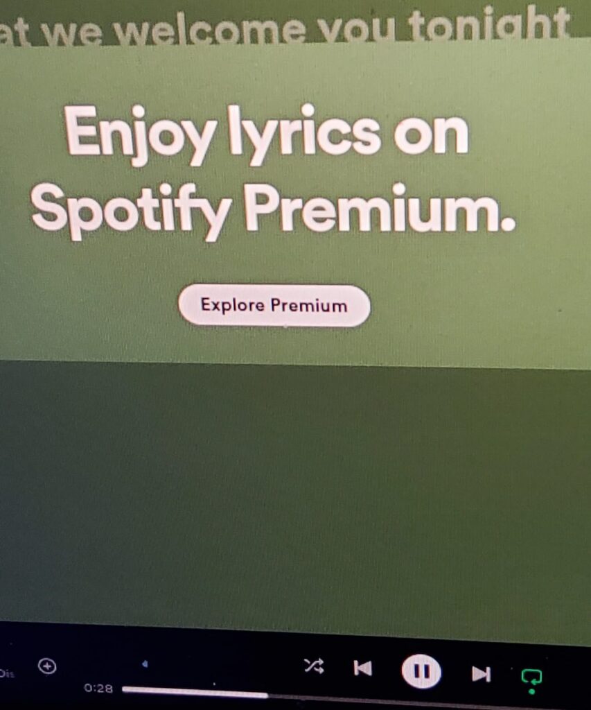 Spotify lyrics